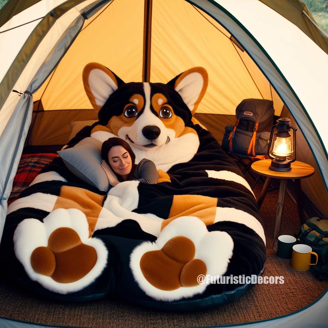 Dog Shaped Sleeping Bag