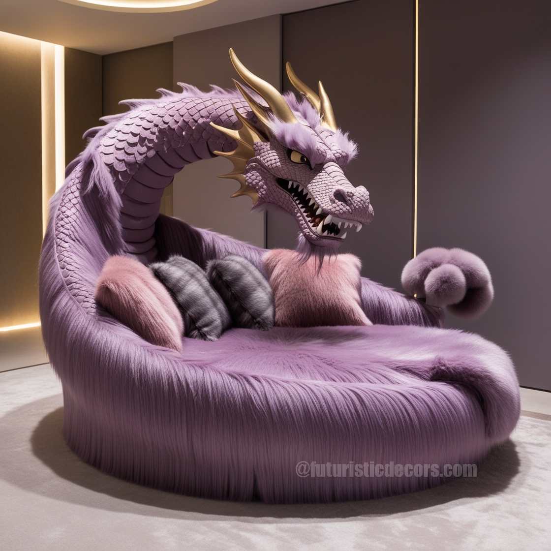 Fur Dragon Lounger