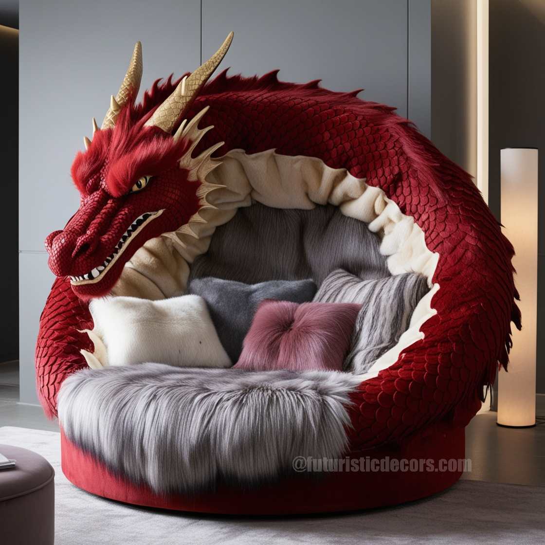 Fur Dragon Lounger