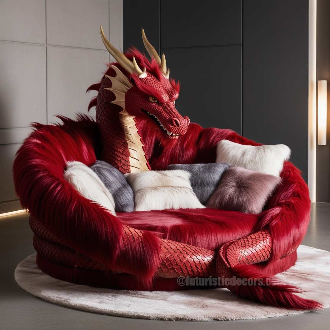 Fur Dragon Lounger