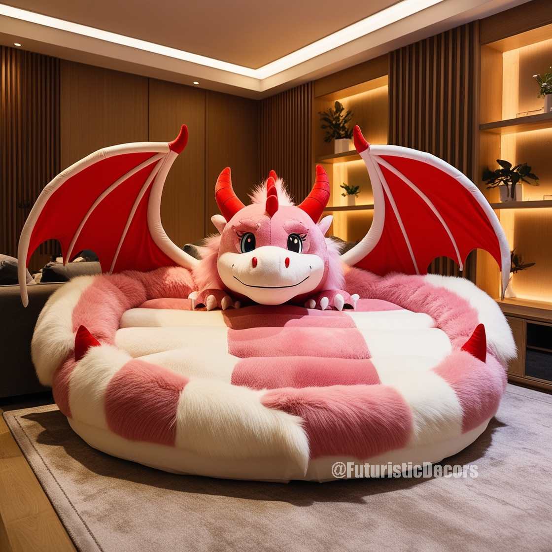 Giant Fur Dragon Loungers