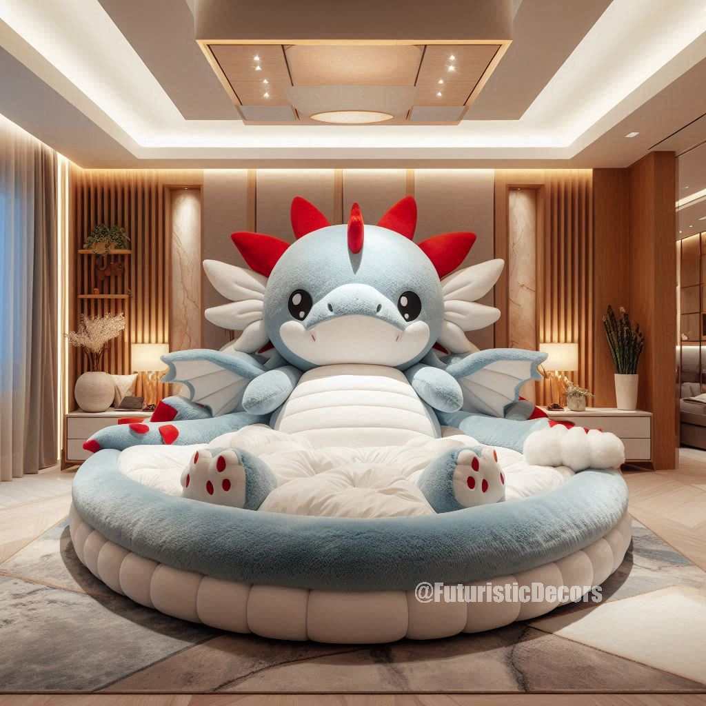 Giant Fur Dragon Loungers