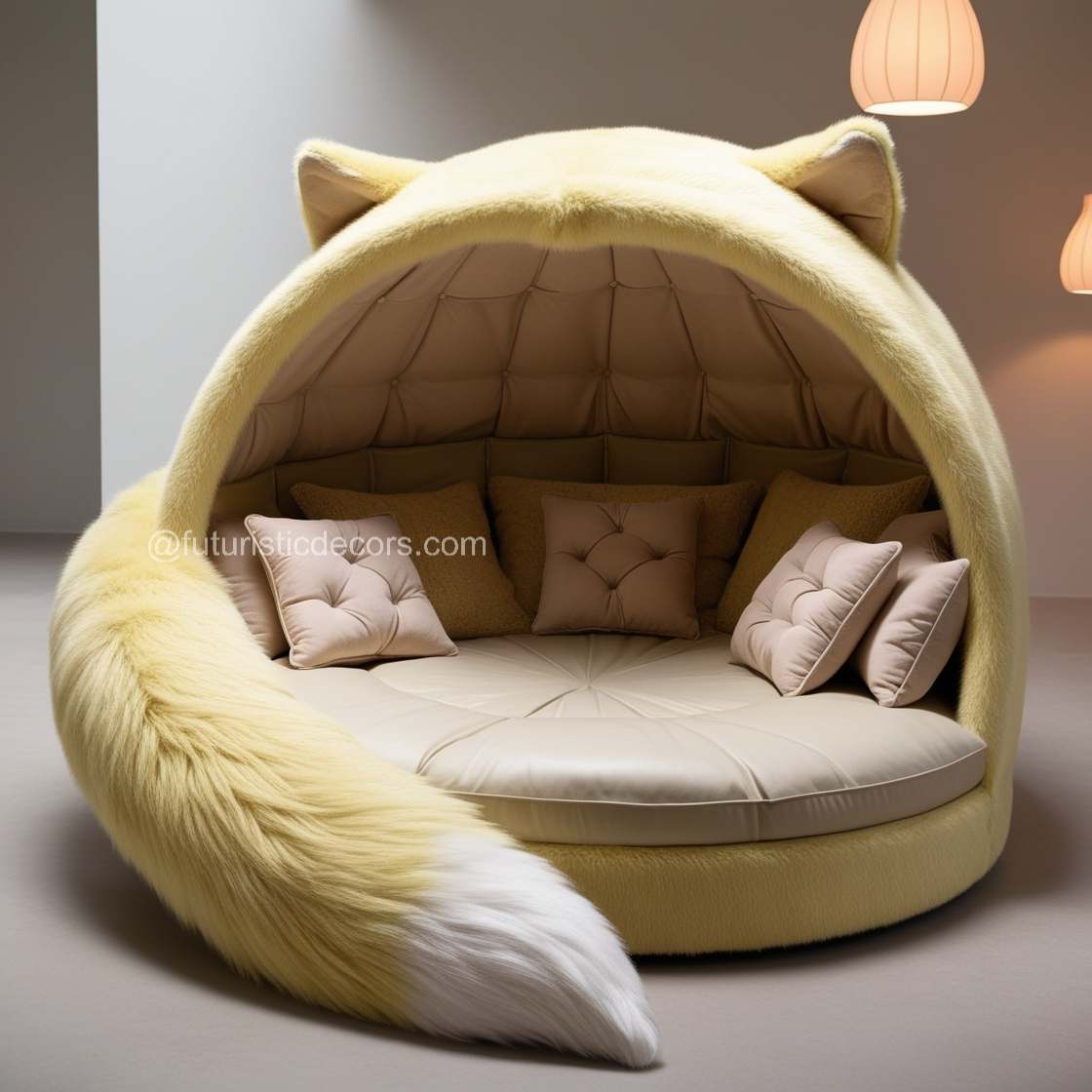 Giant Wolf Lounging Pod