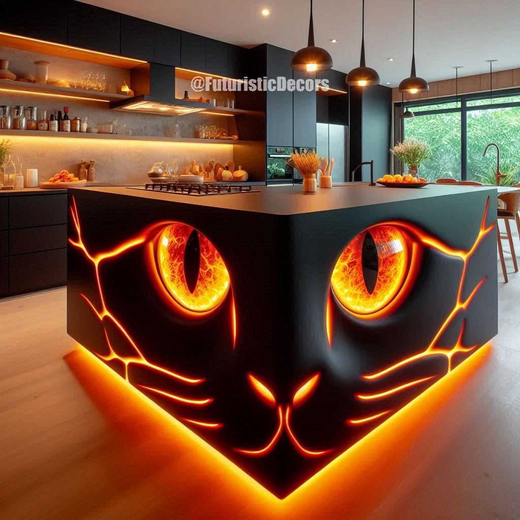 Cat Kitchen Islands