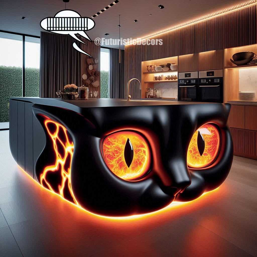 Cat Kitchen Islands