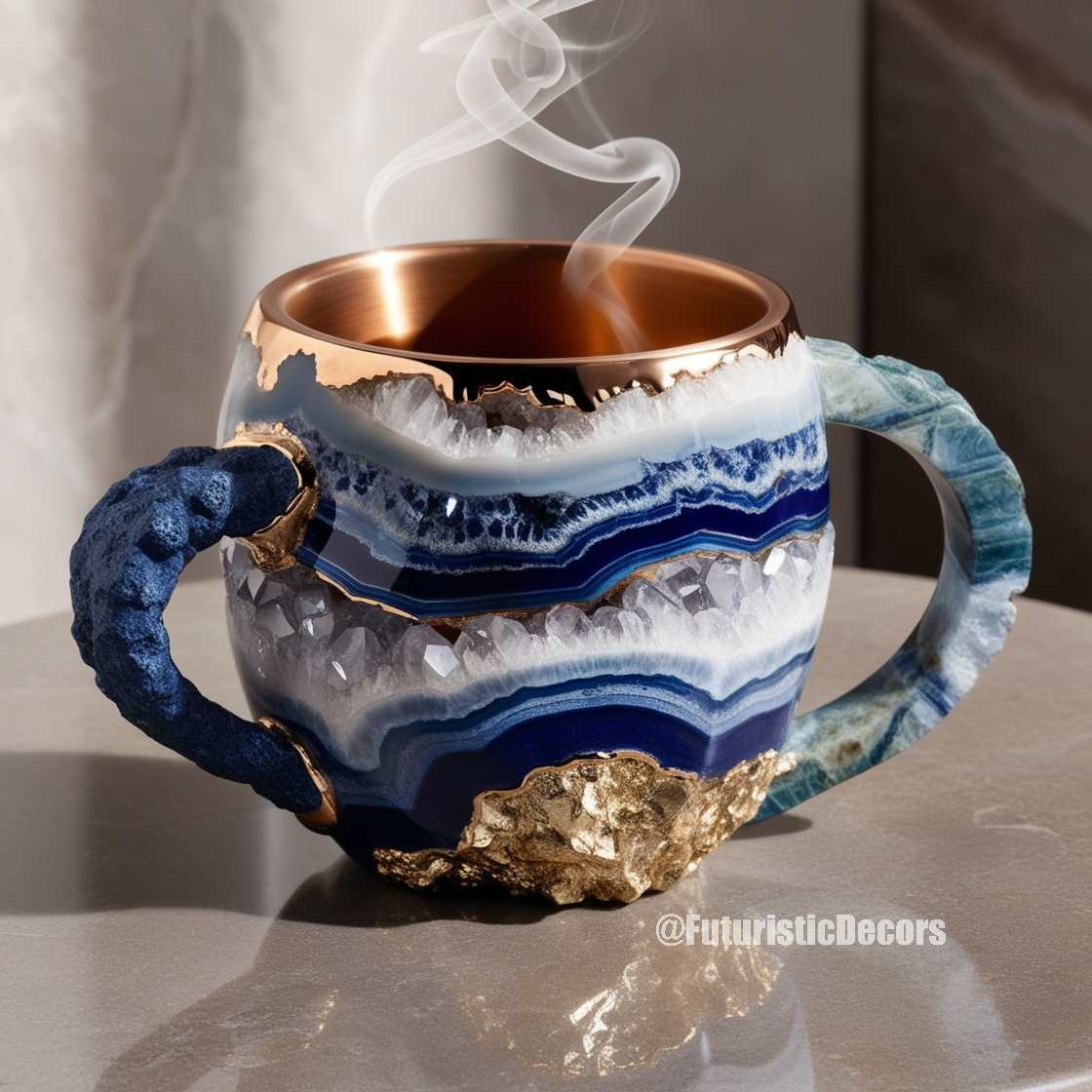 mineral crystal coffee mugs