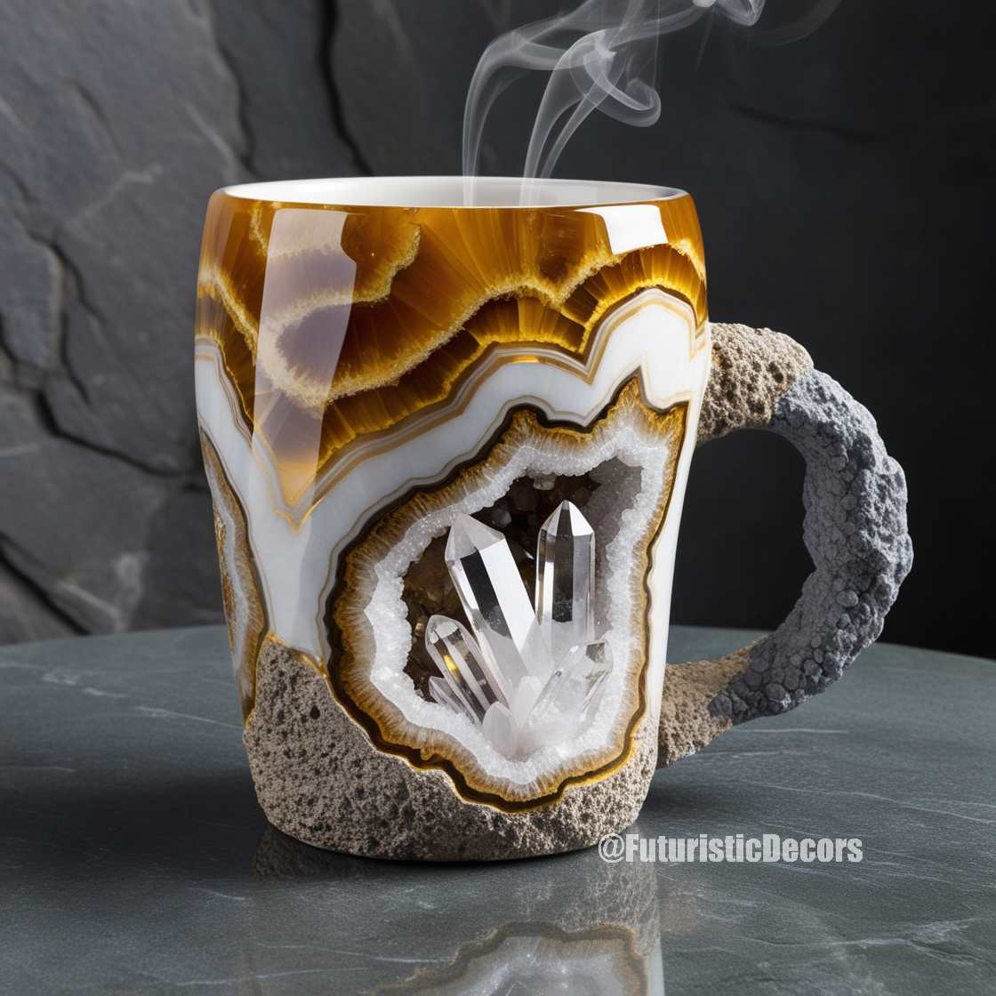 mineral crystal coffee mugs