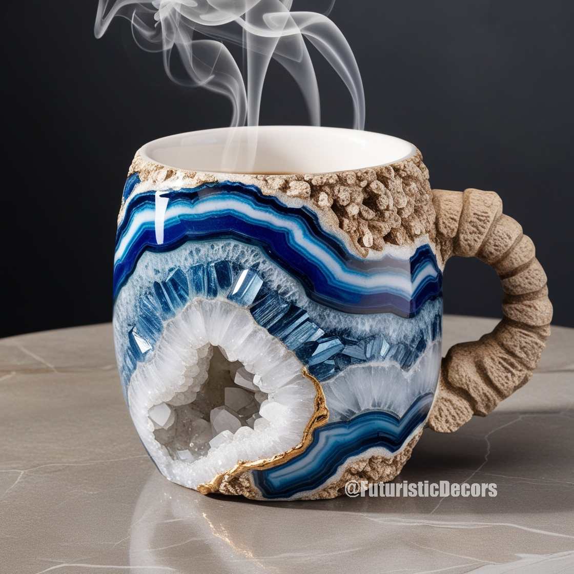 mineral crystal coffee mugs