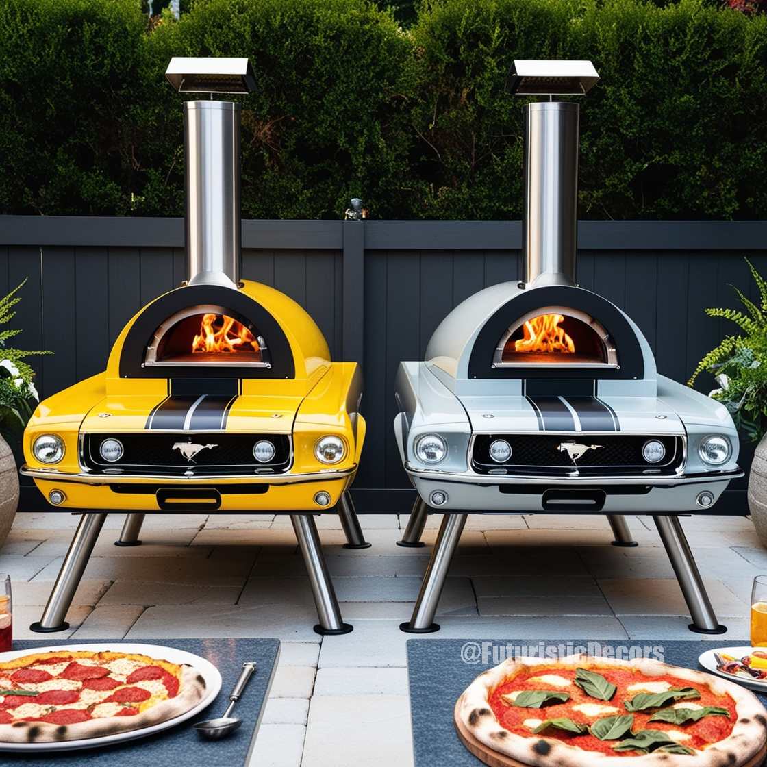 Mustang Shaped Outdoor Pizza Oven