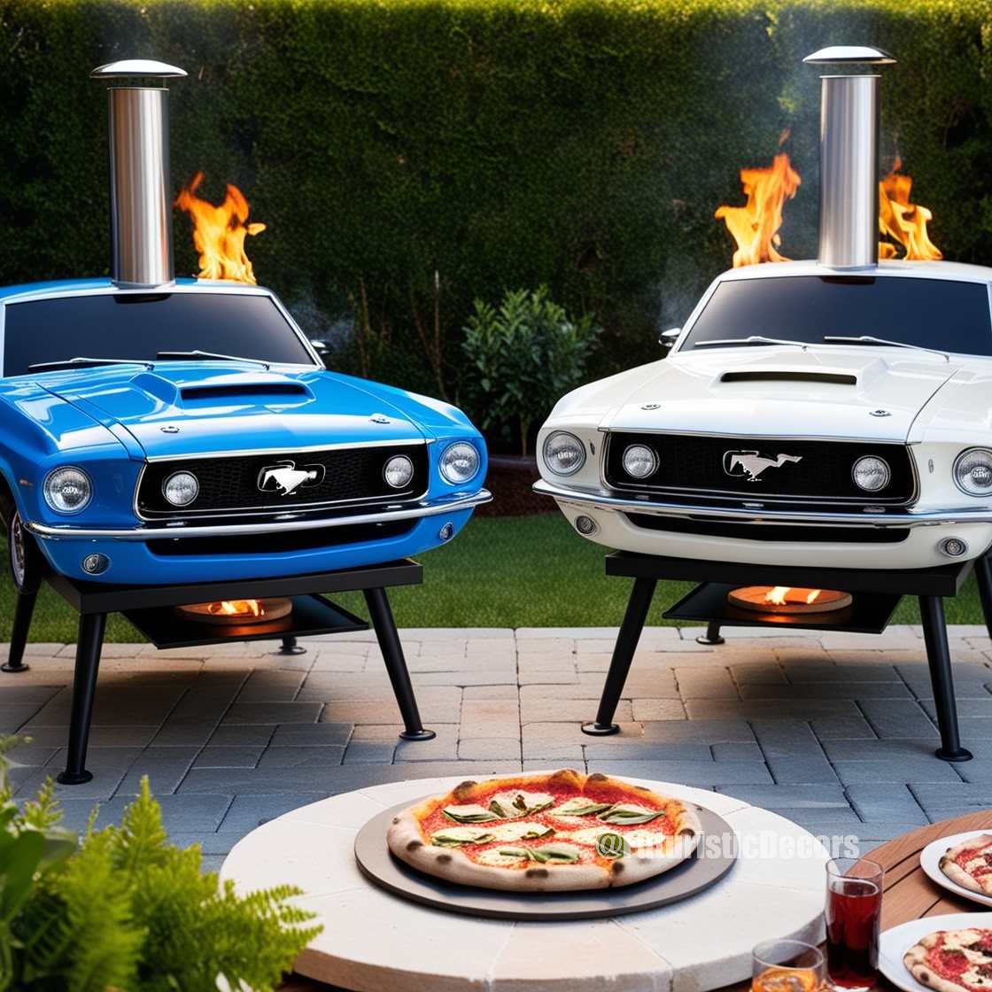 Mustang Shaped Outdoor Pizza Oven