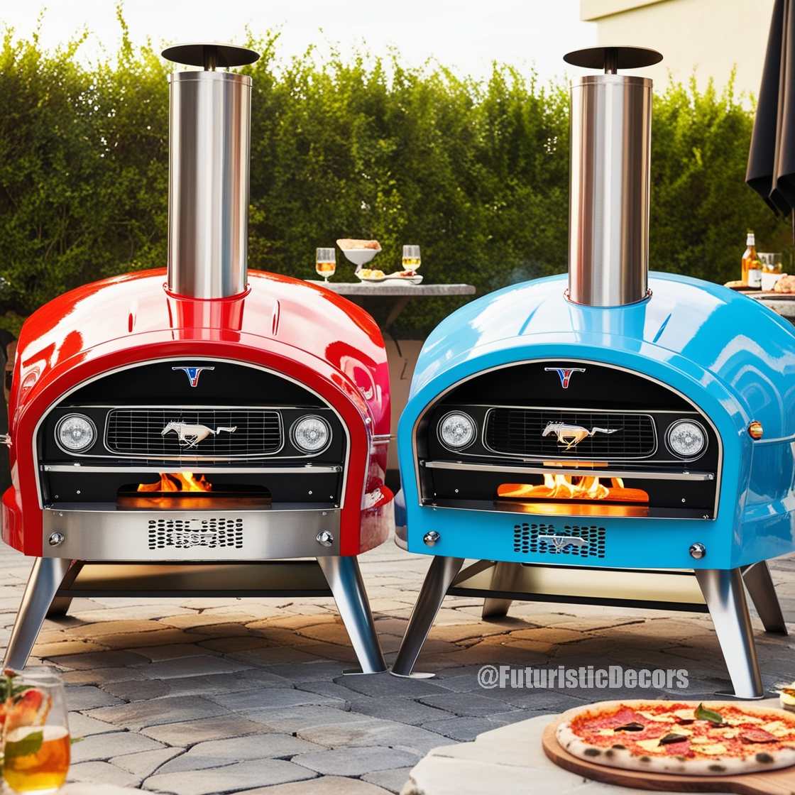 Mustang Shaped Outdoor Pizza Oven