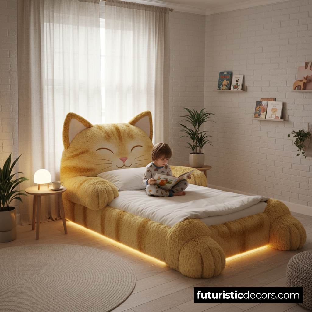 Giant Cat Shaped Bed
