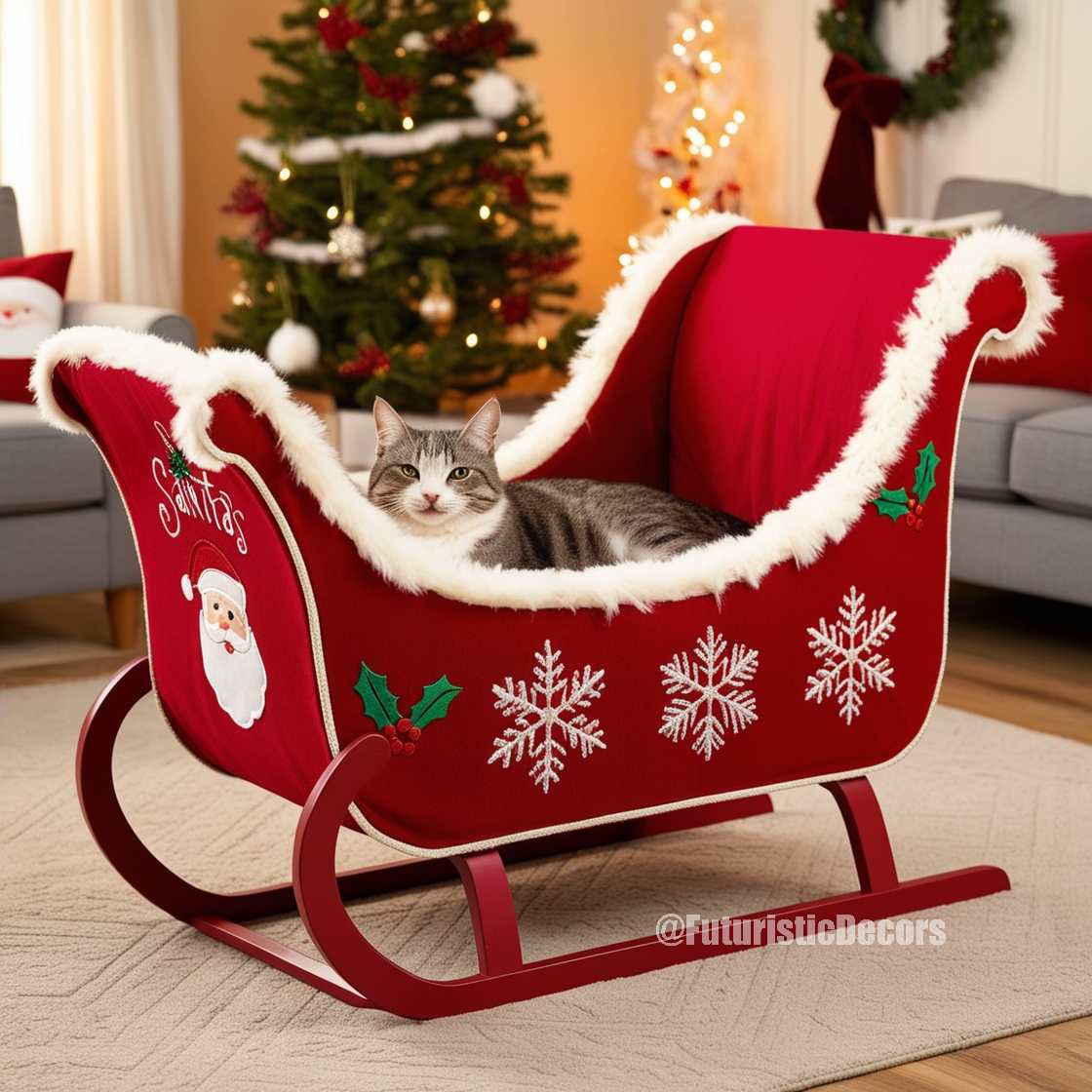 Sleigh Cat Bed