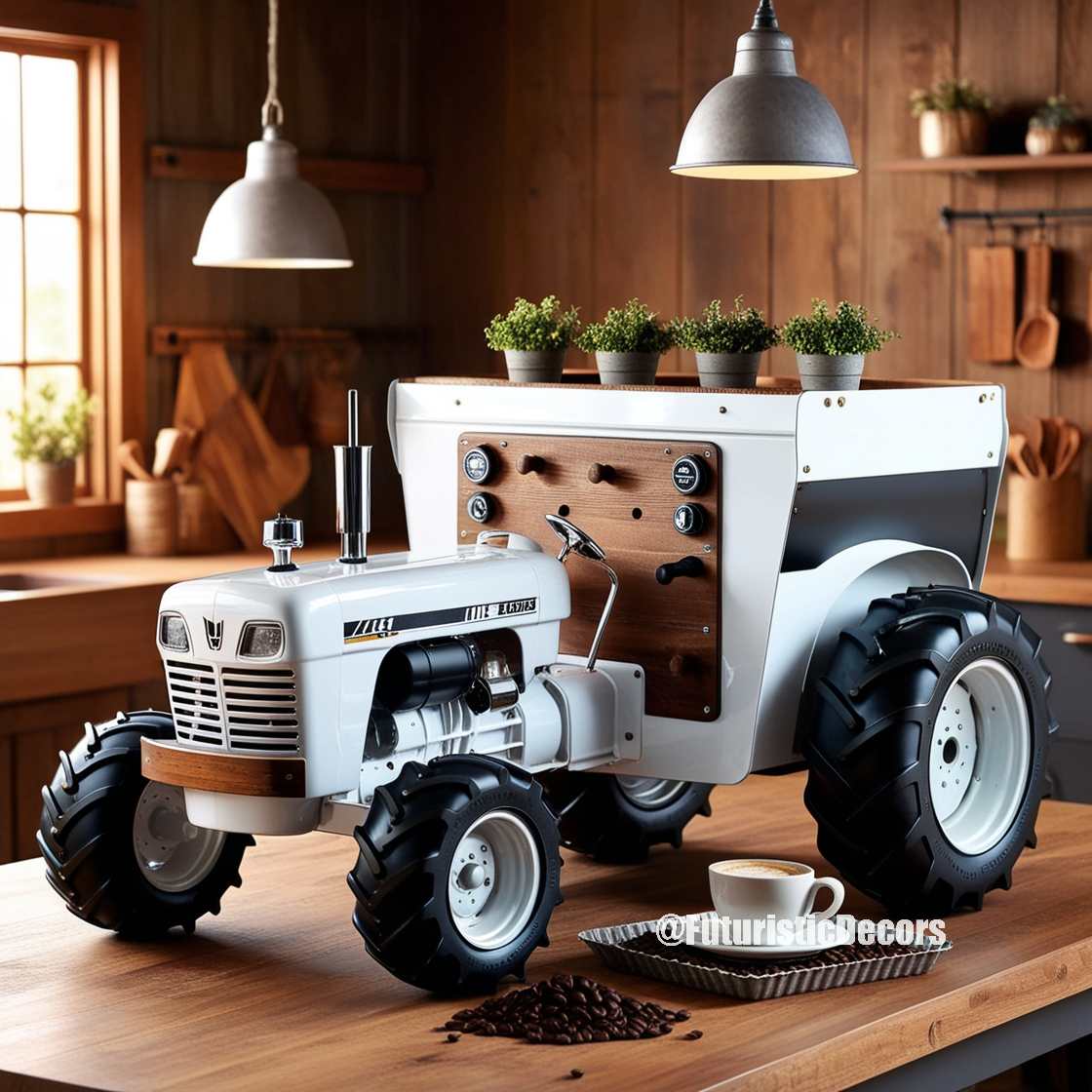 Tractor Inspired Coffee Maker