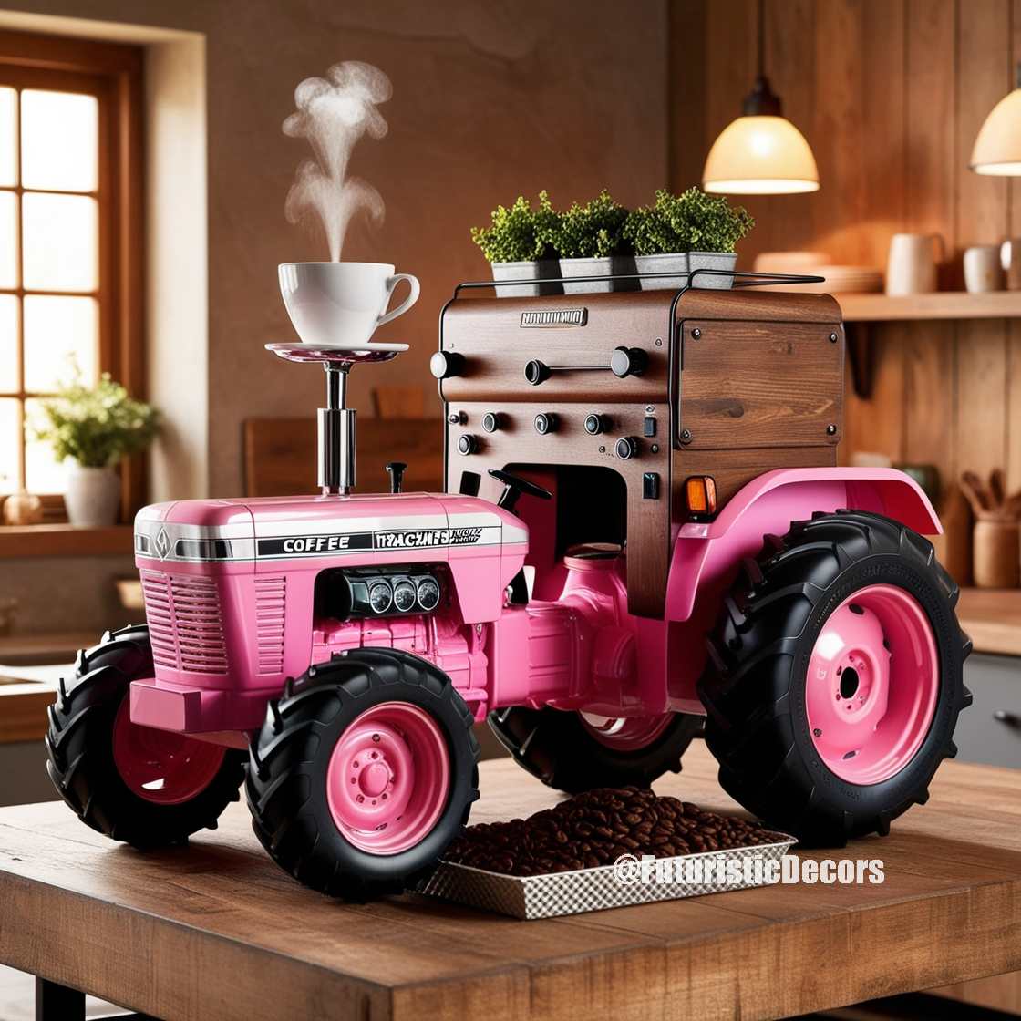 Tractor Inspired Coffee Maker