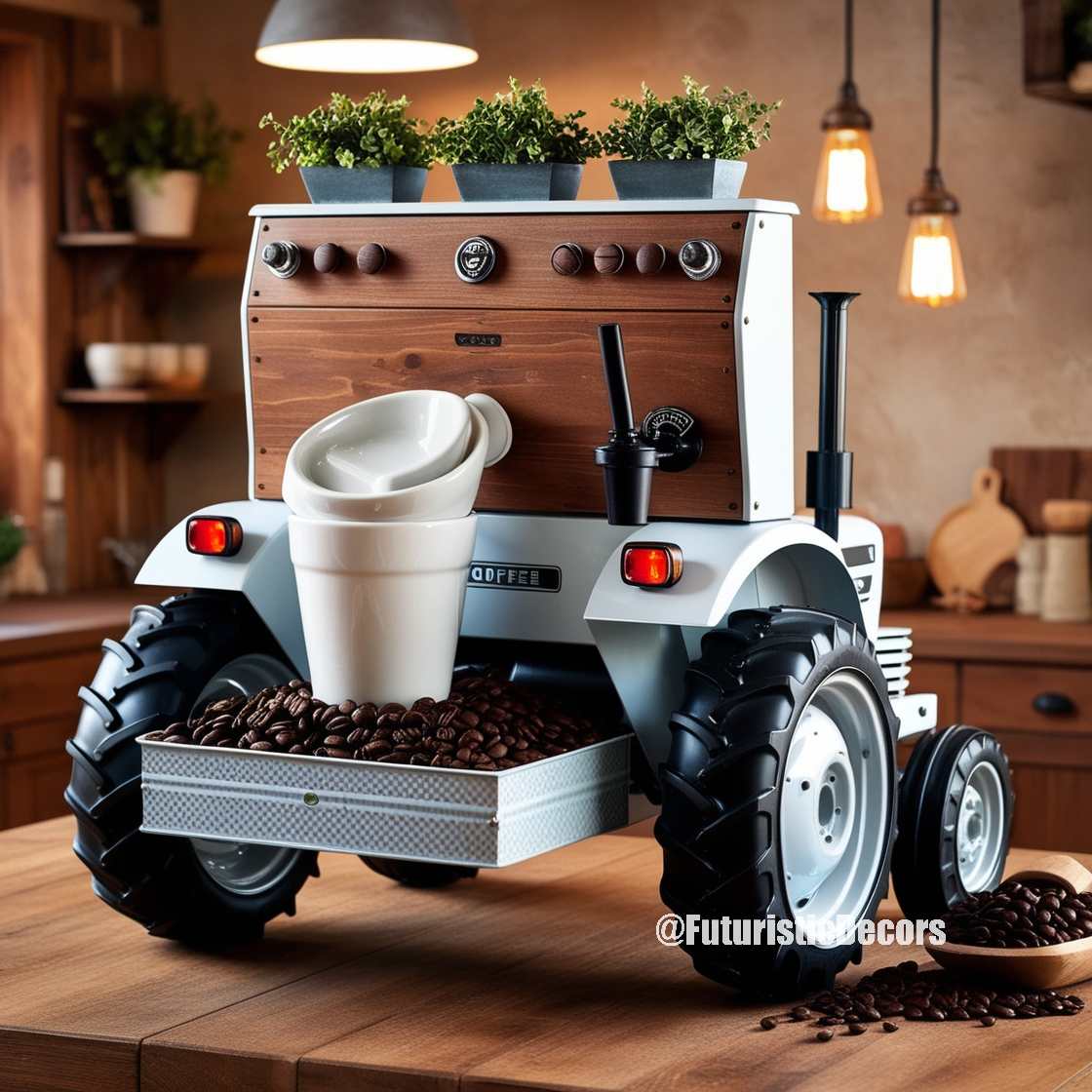 Tractor Inspired Coffee Maker