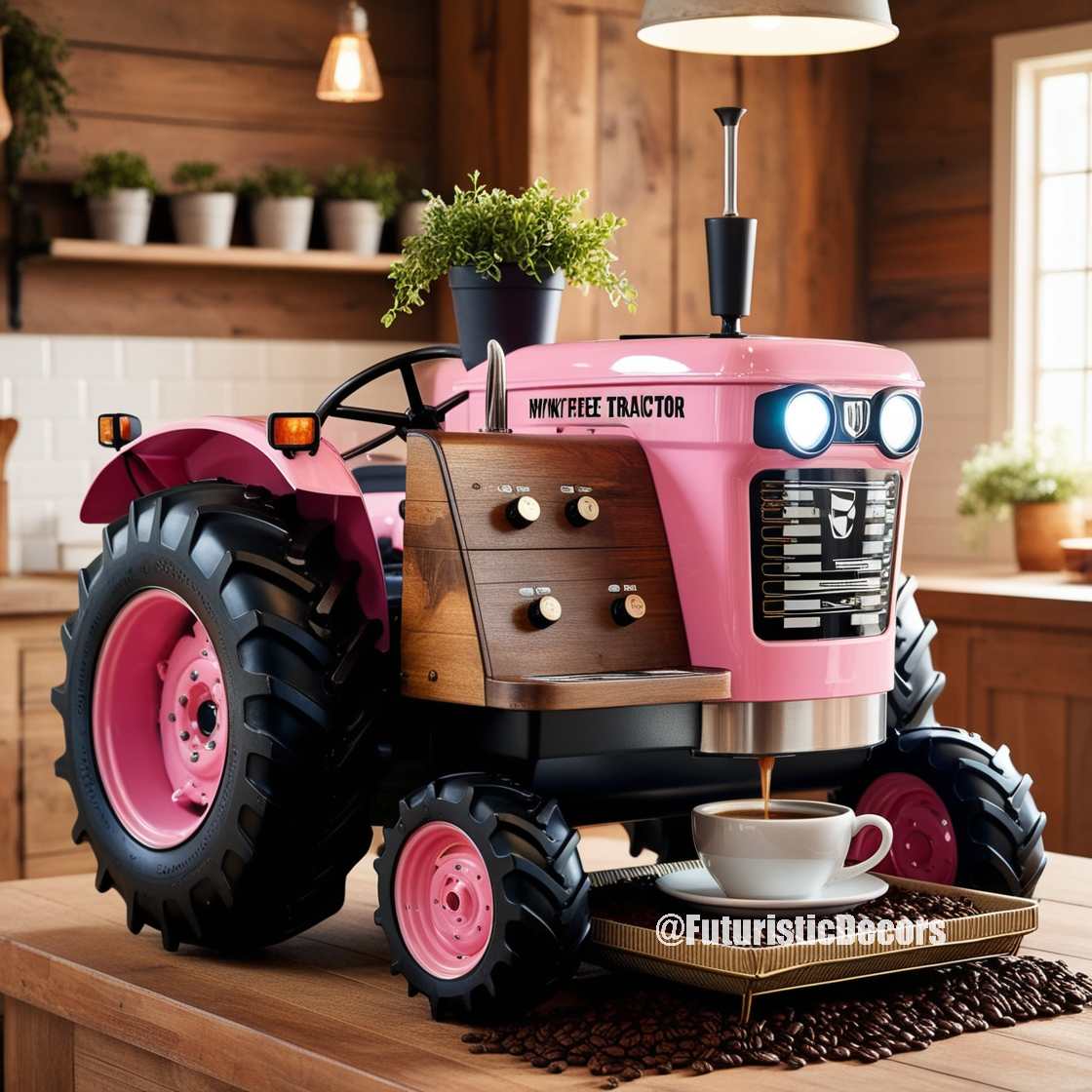 Tractor Inspired Coffee Maker