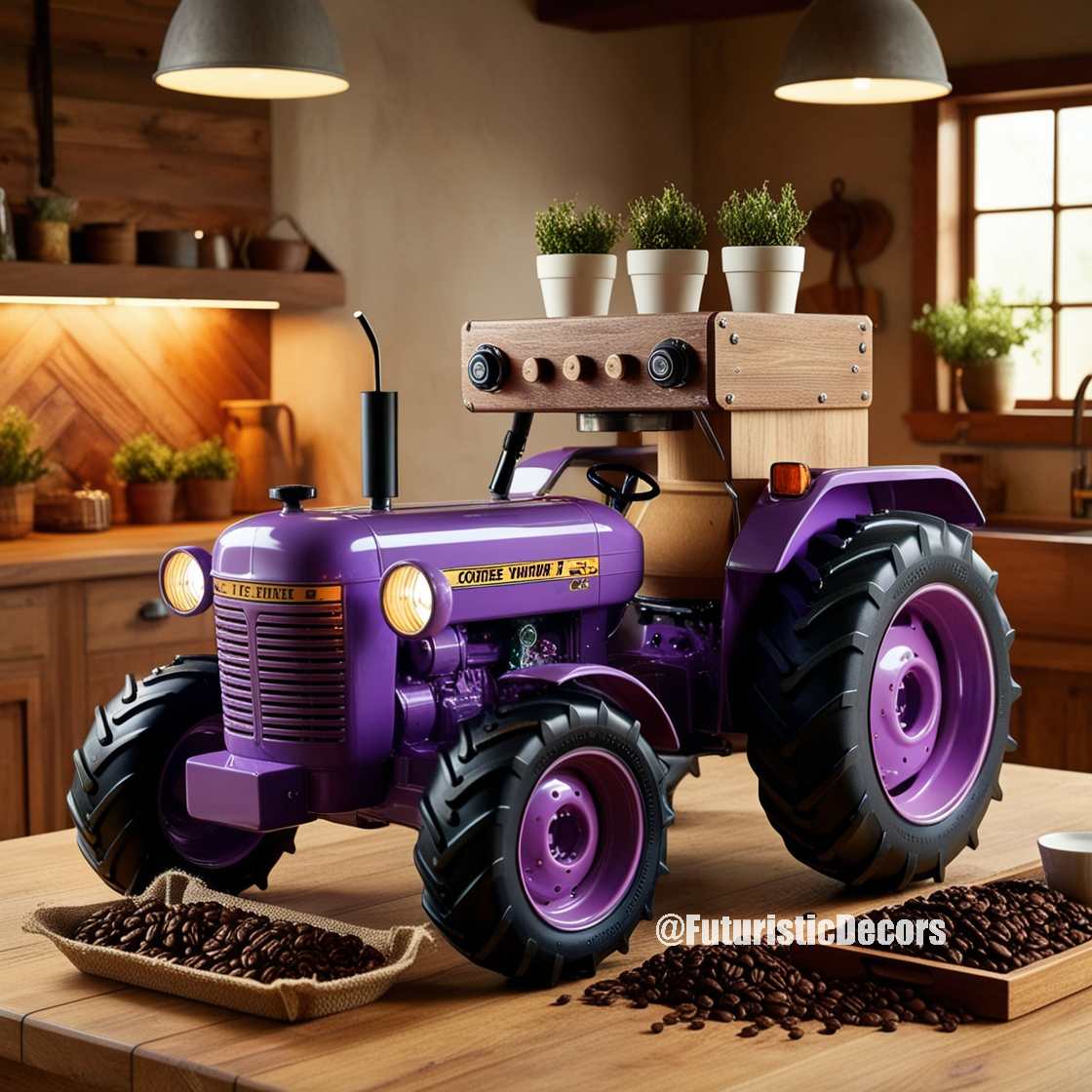 Tractor Inspired Coffee Maker