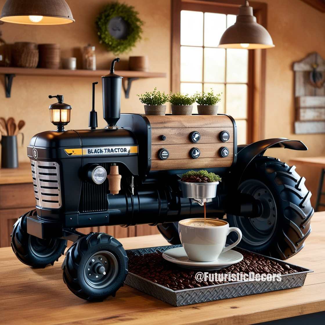 Tractor Inspired Coffee Maker