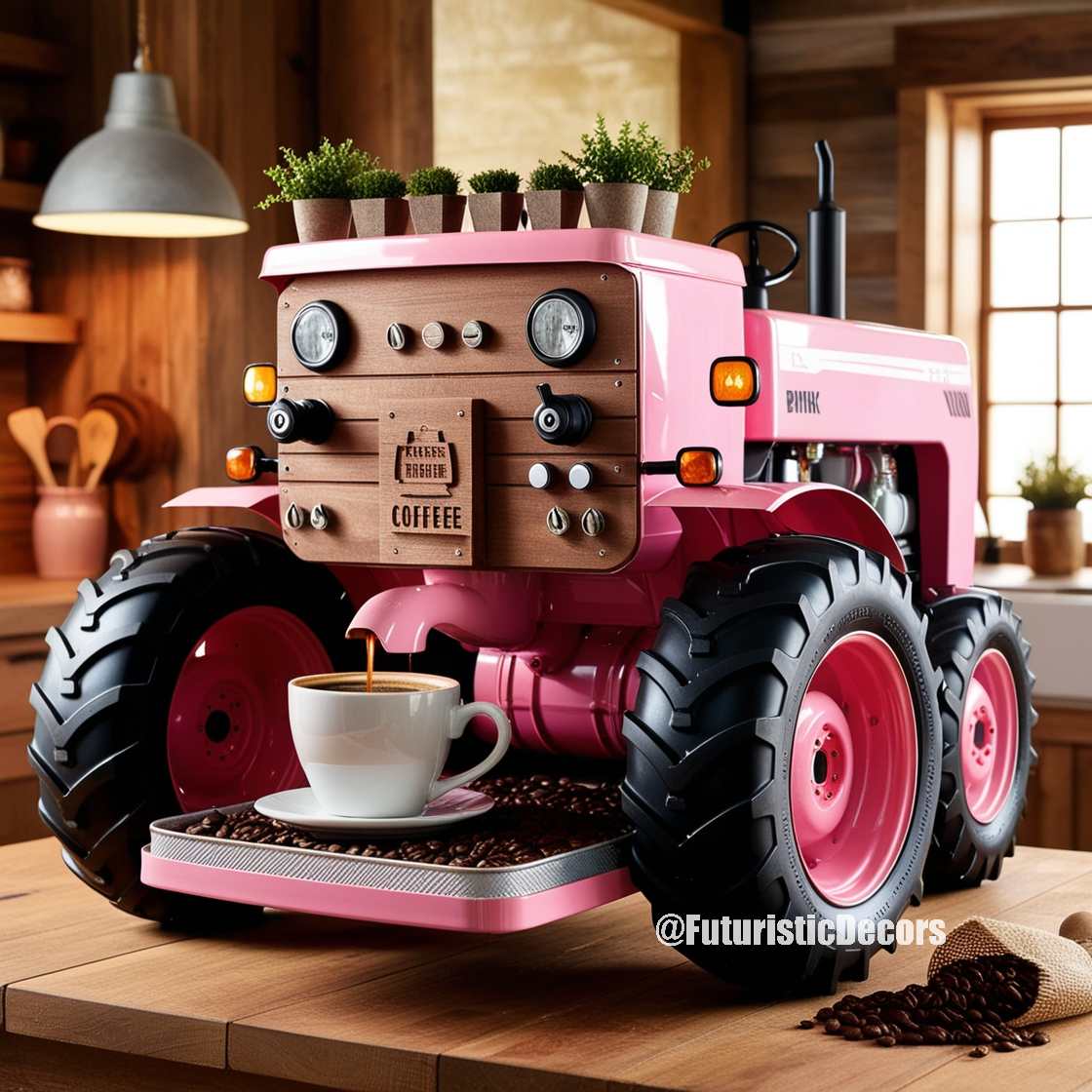 Tractor Inspired Coffee Maker