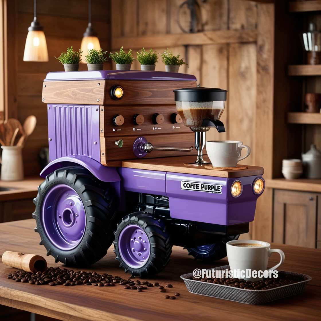 Tractor Inspired Coffee Maker