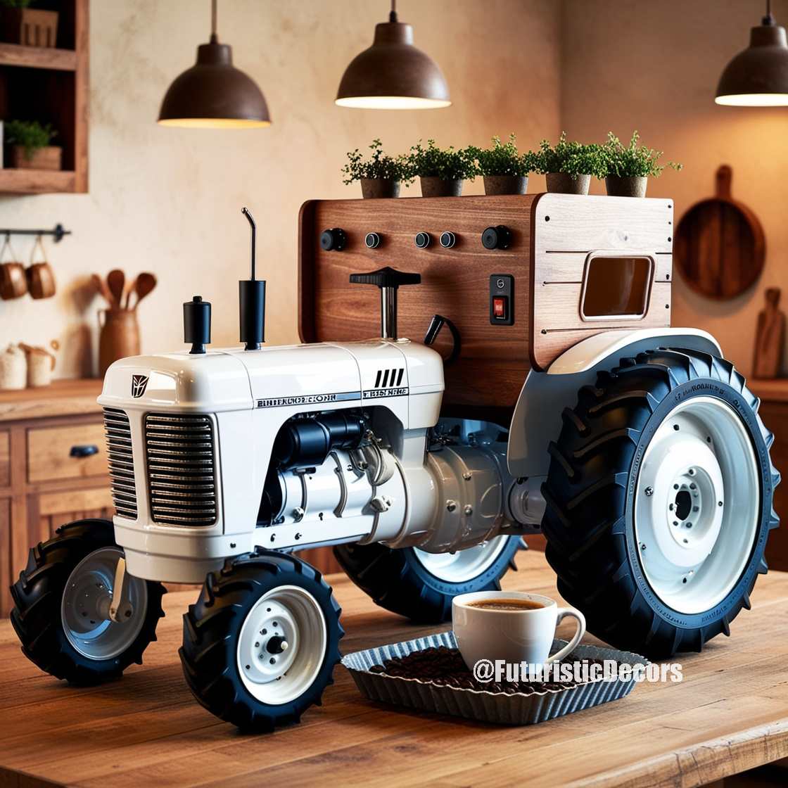 Tractor Inspired Coffee Maker