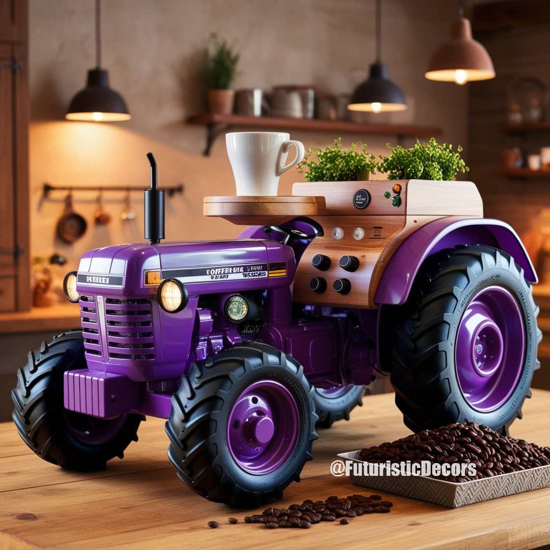 Tractor Inspired Coffee Maker