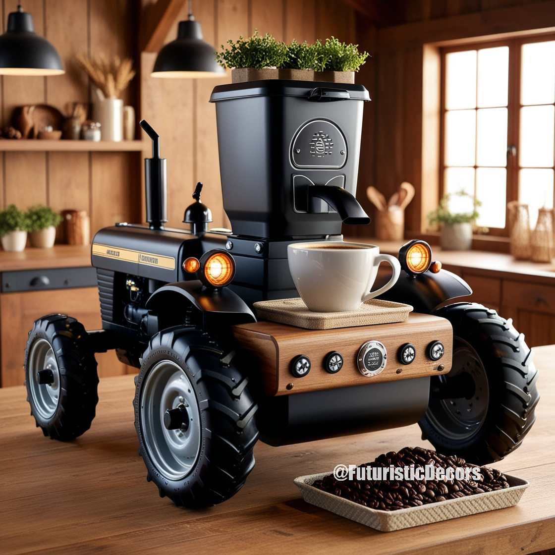 Tractor Inspired Coffee Maker