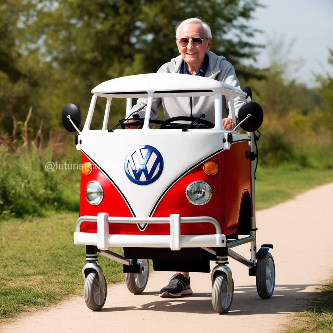 Volkswagen Bus-Inspired Walker