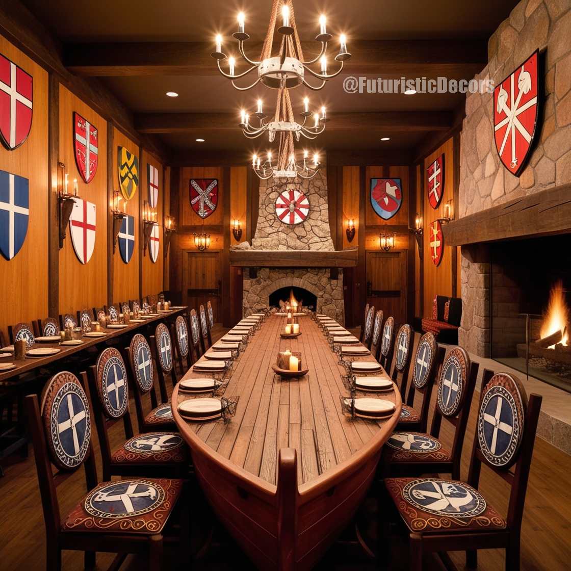 Viking Longboat Table