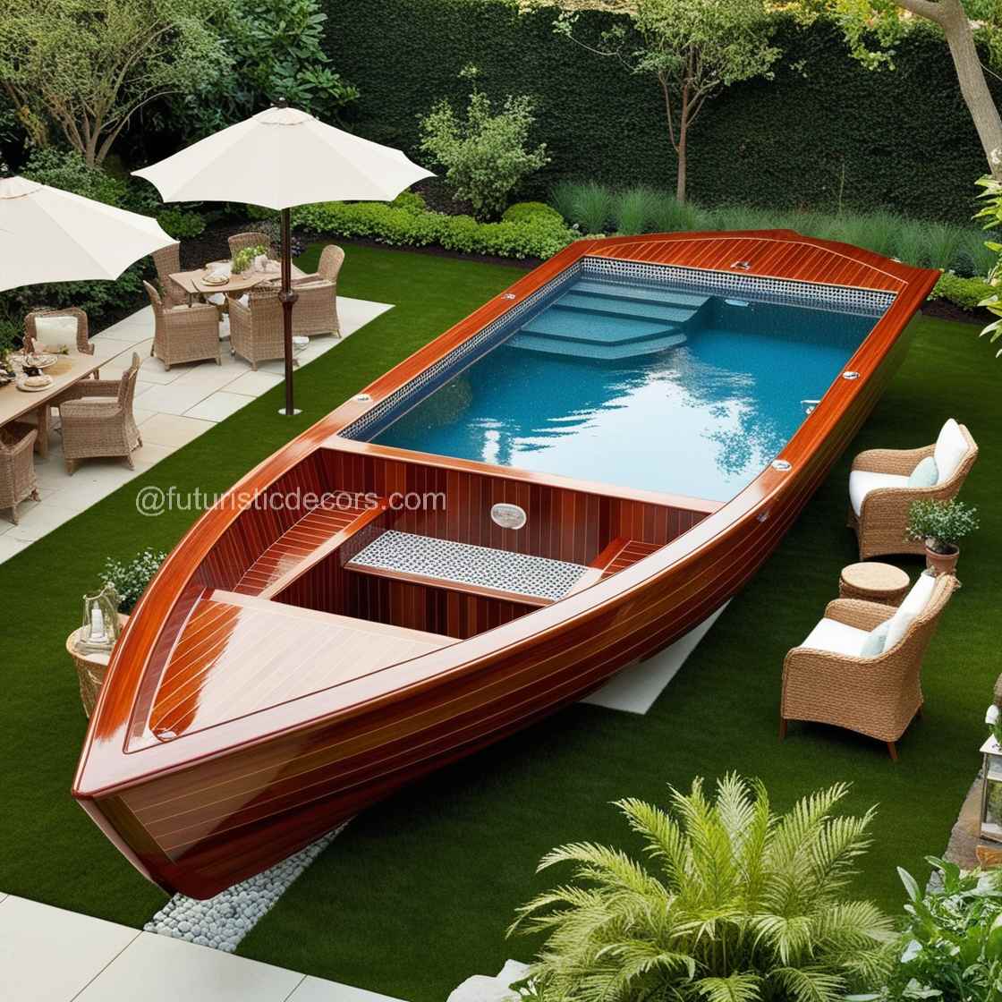 Wood Canoe Pool