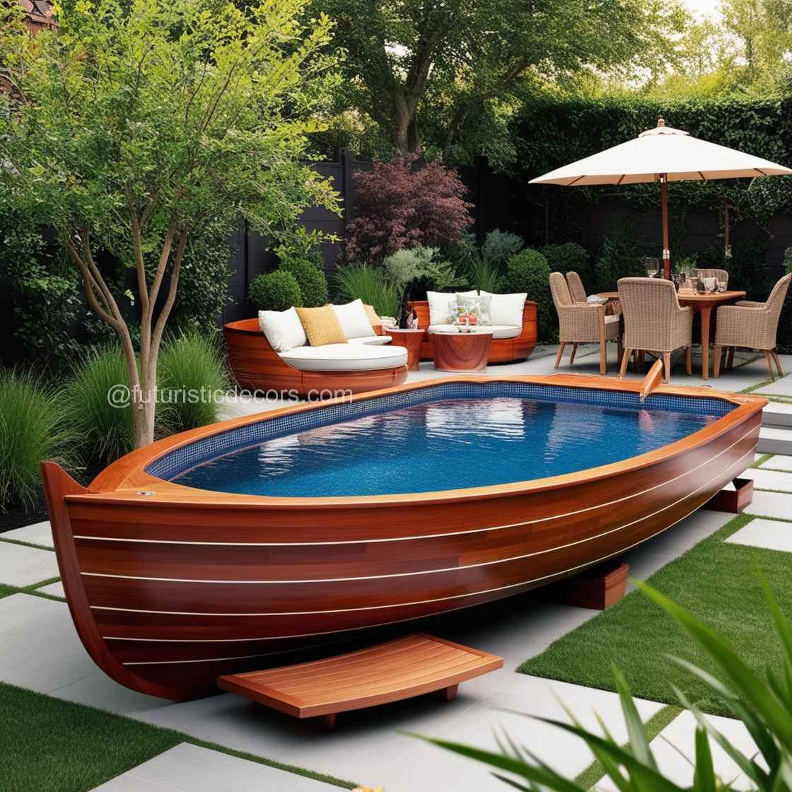 Wood Canoe Pool