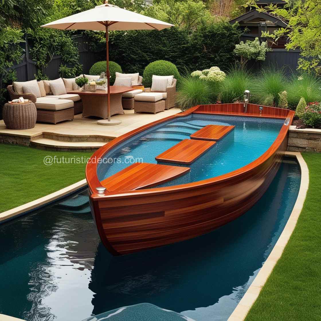 Wood Canoe Pool