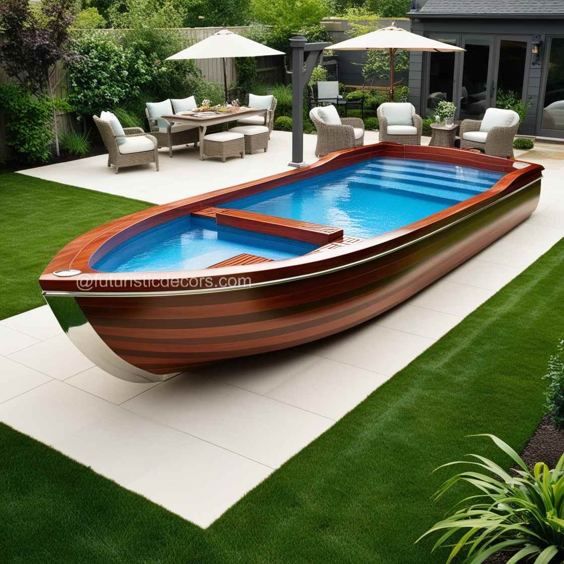 Wood Canoe Pool