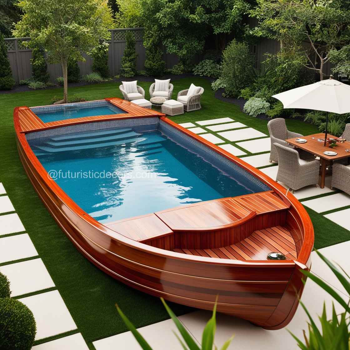 Wood Canoe Pool