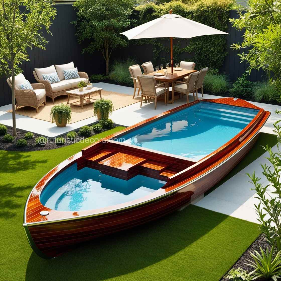 Wood Canoe Pool