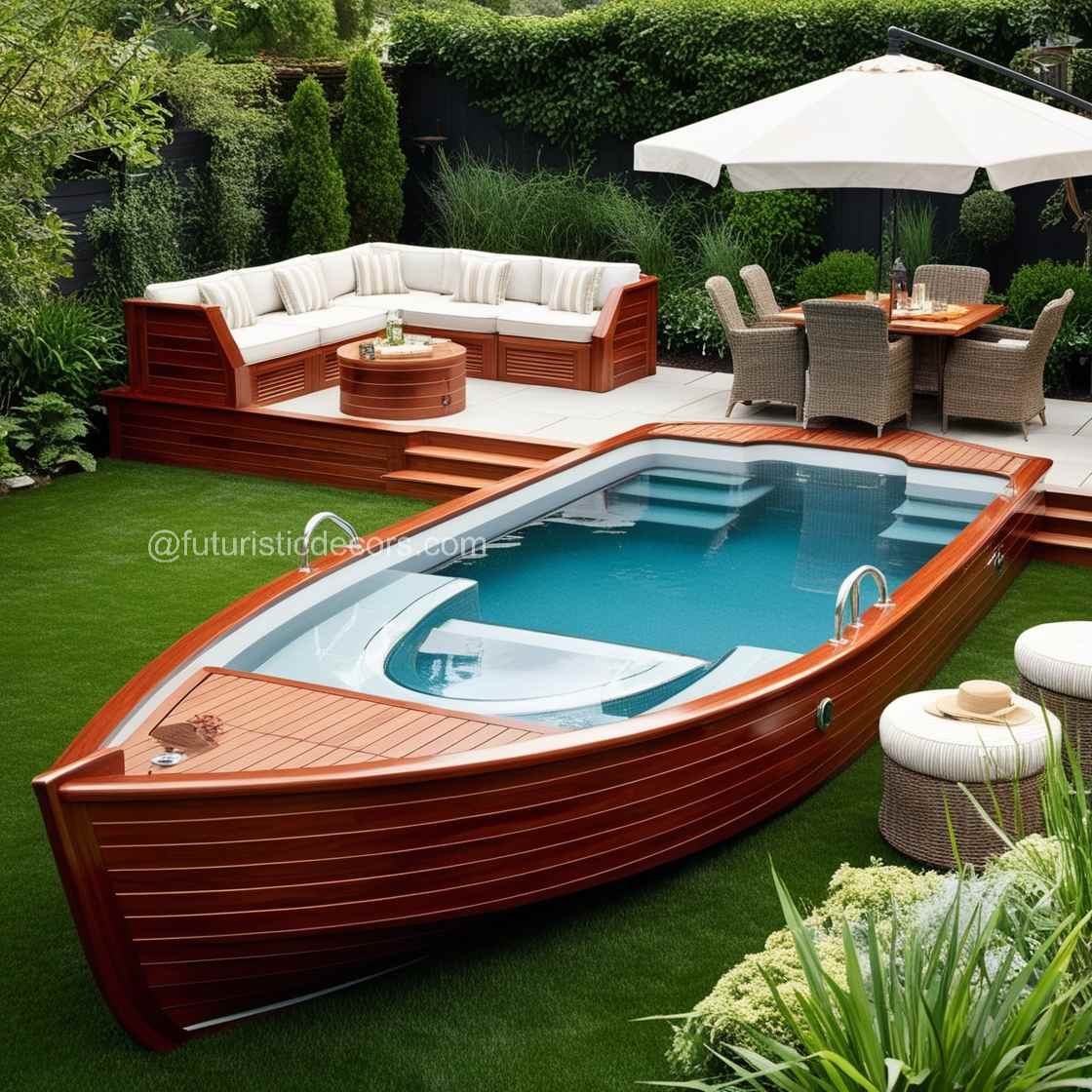 Wood Canoe Pool