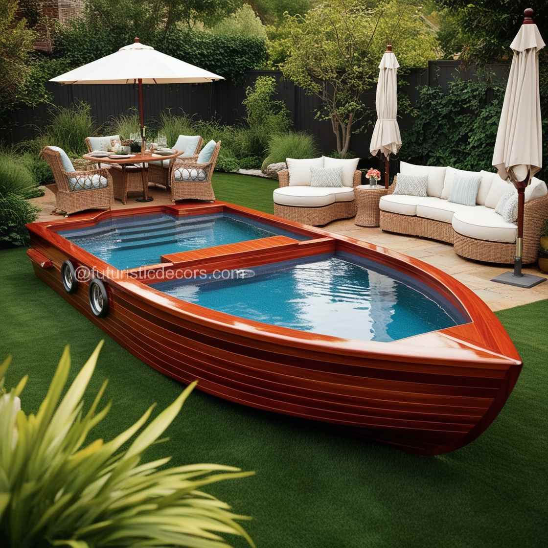 Wood Canoe Pool