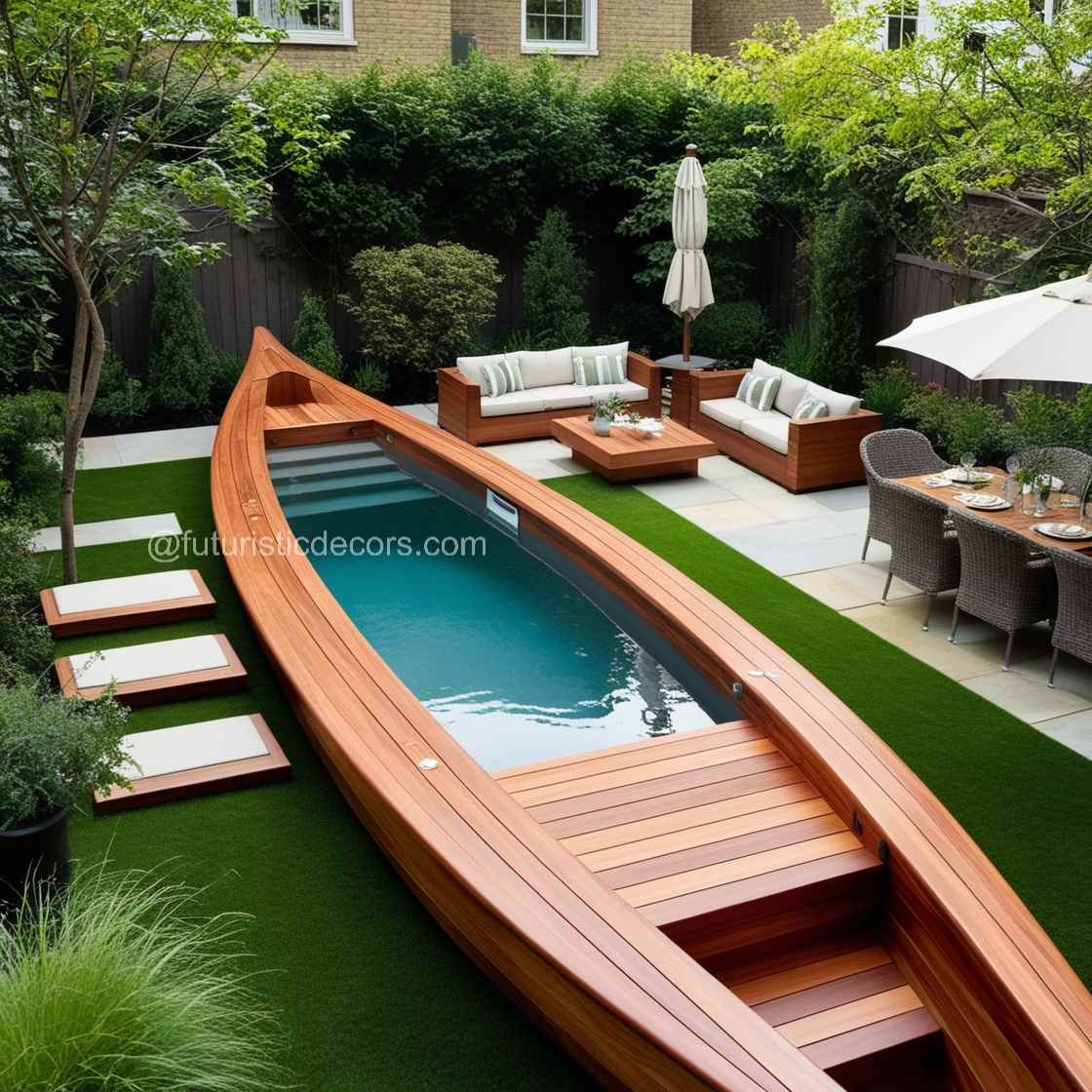 Wood Canoe Pool