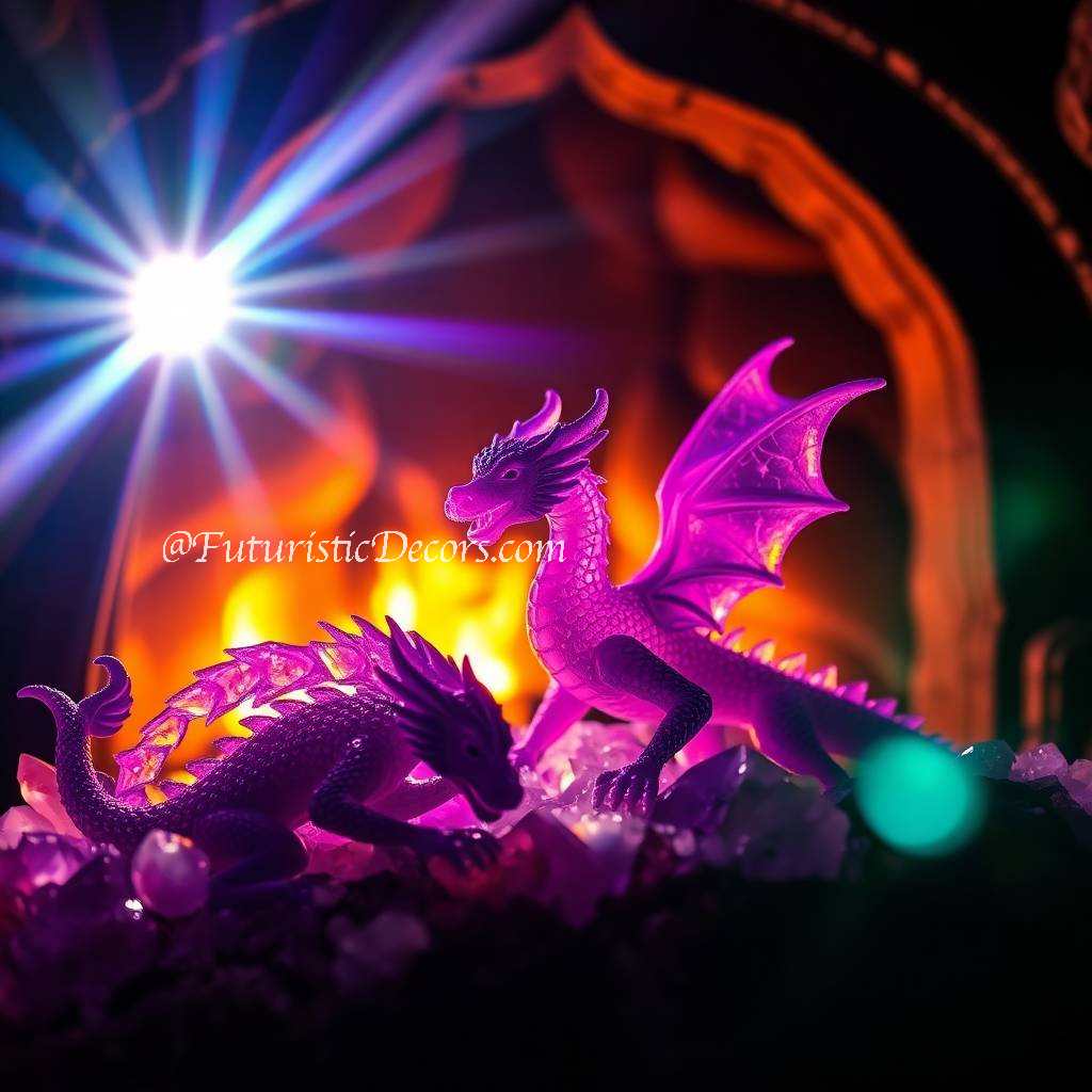 Amethyst Dragon Fireplace