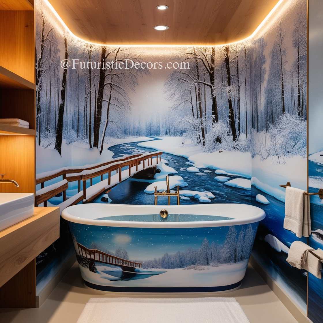 Winter Themed Bathtubs