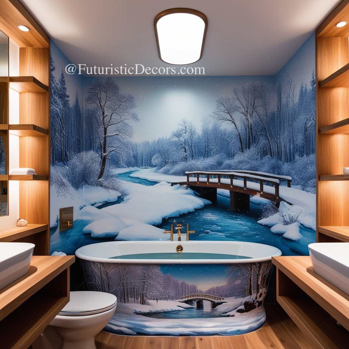 Winter Themed Bathtubs