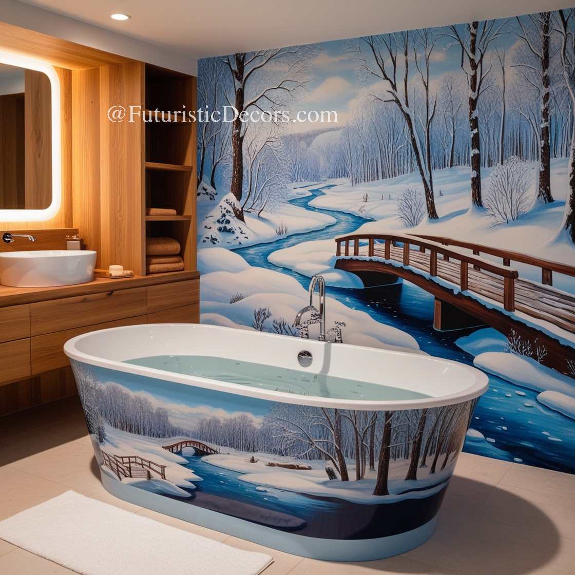 Winter Themed Bathtubs