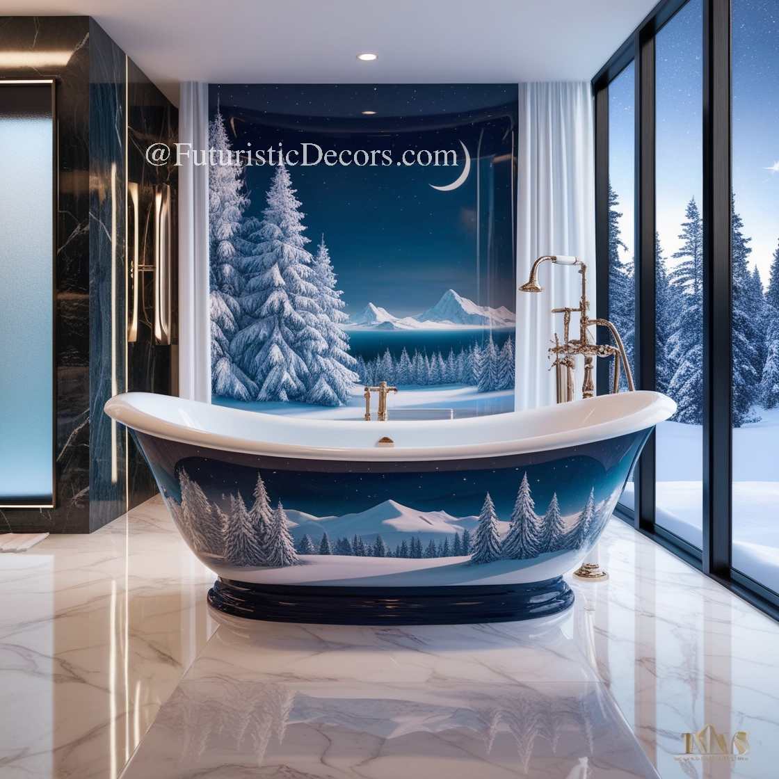 Winter Themed Bathtubs