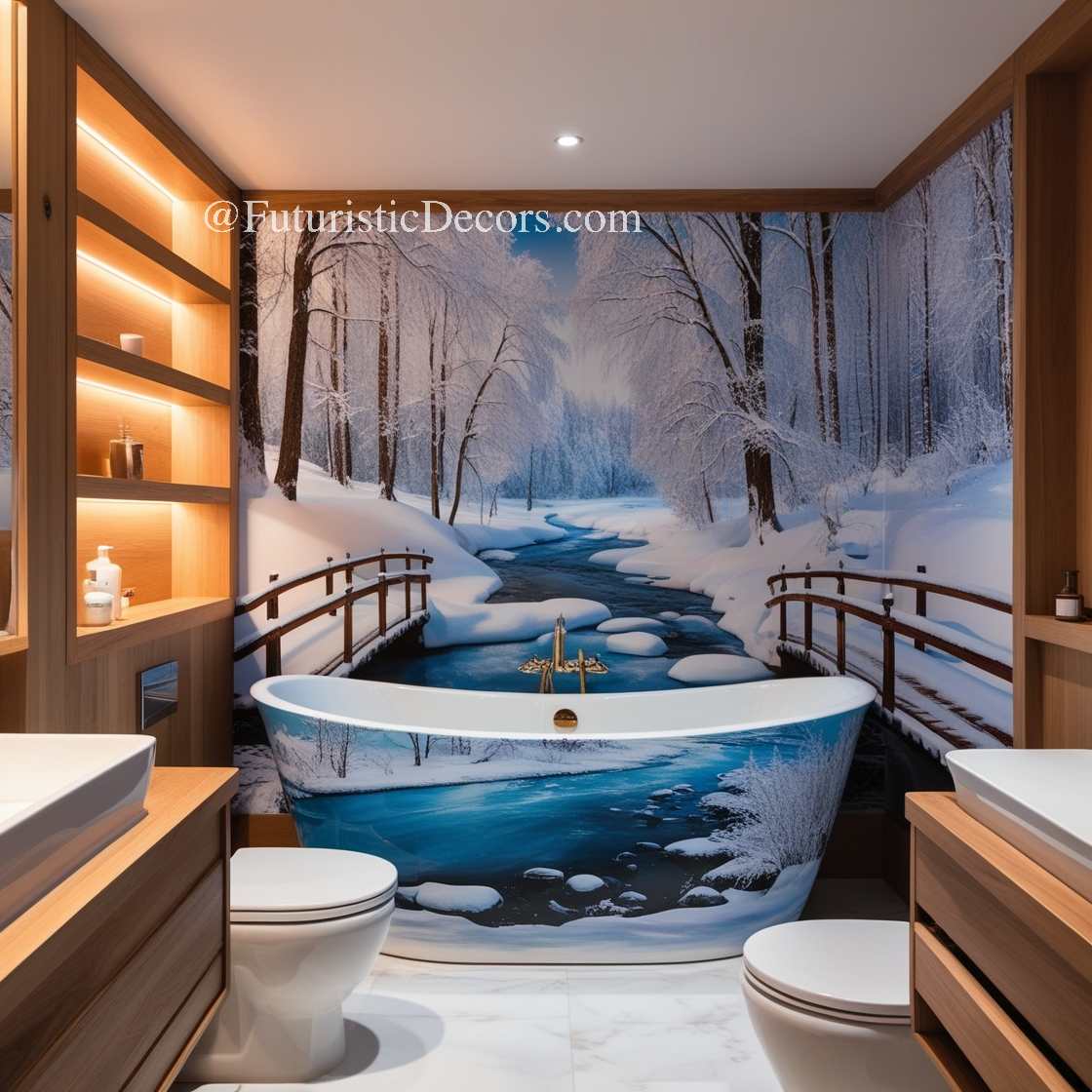 Winter Themed Bathtubs