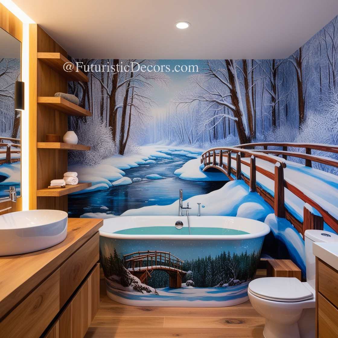 Winter Themed Bathtubs