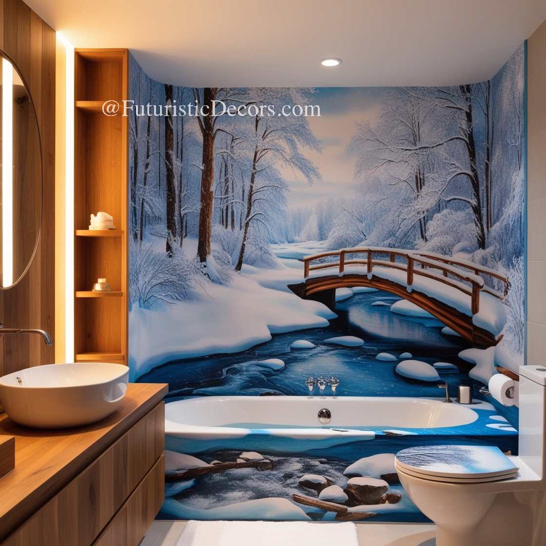 Winter Themed Bathtubs