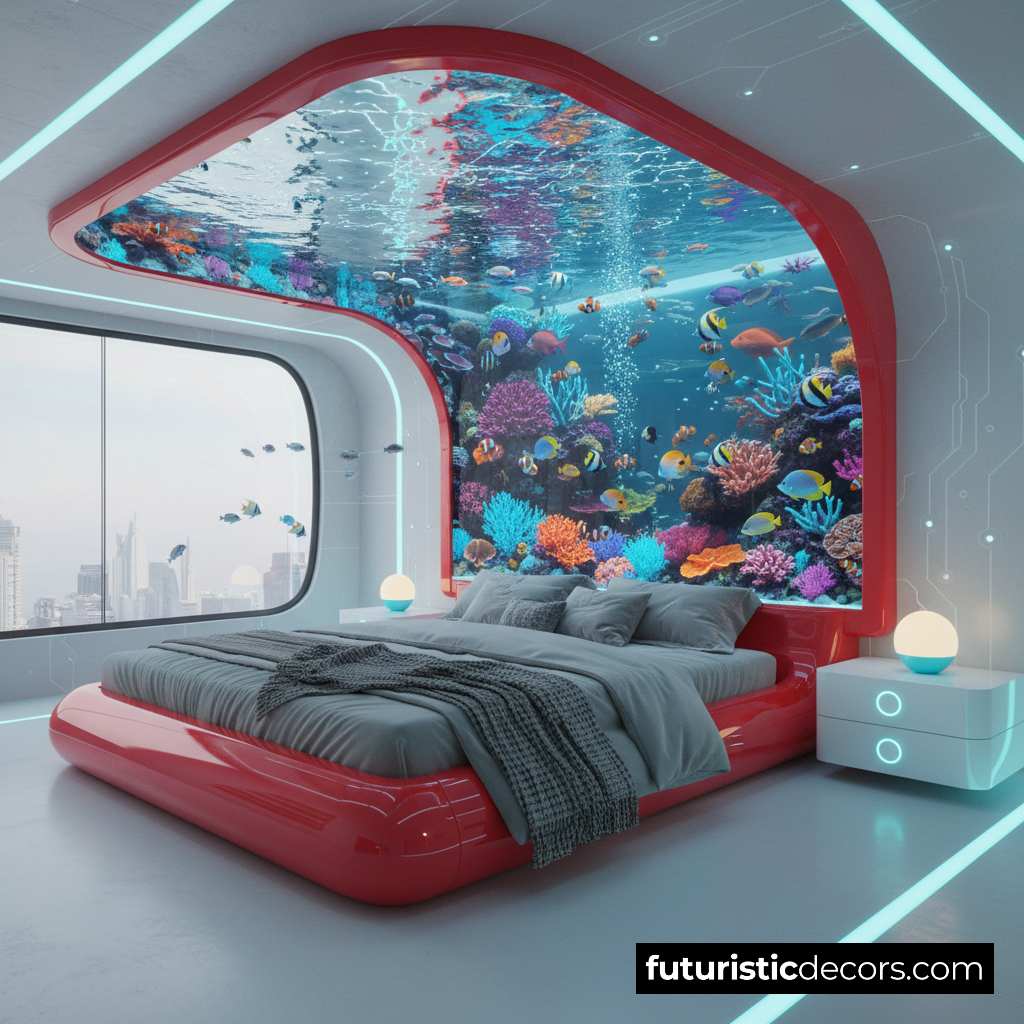 Overhead Aquarium Bedroom
