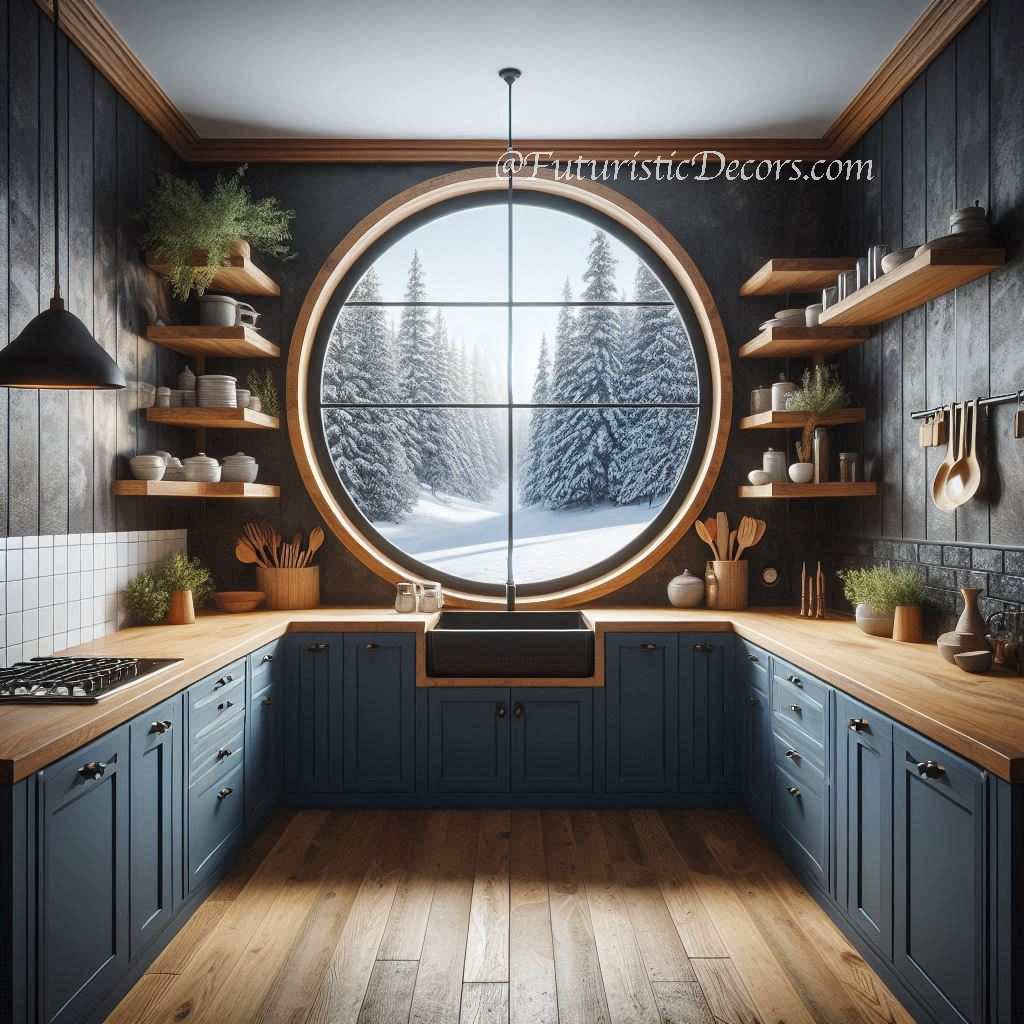 Giant Circular Kitchen Windows