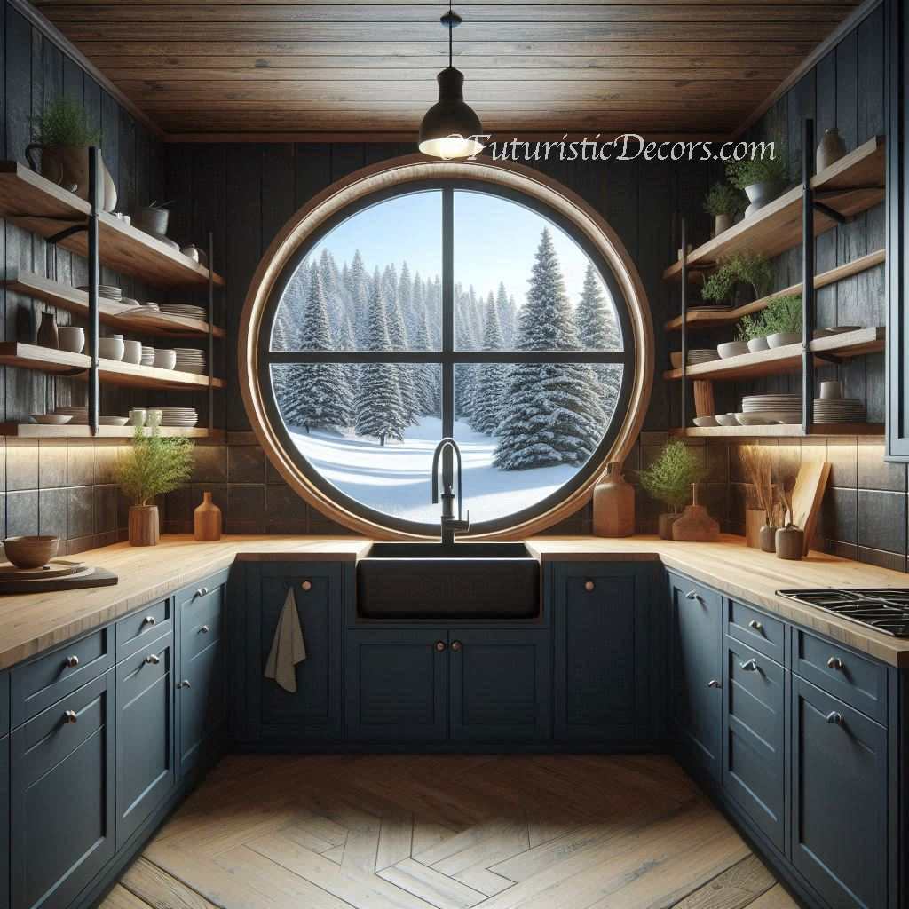 Giant Circular Kitchen Windows